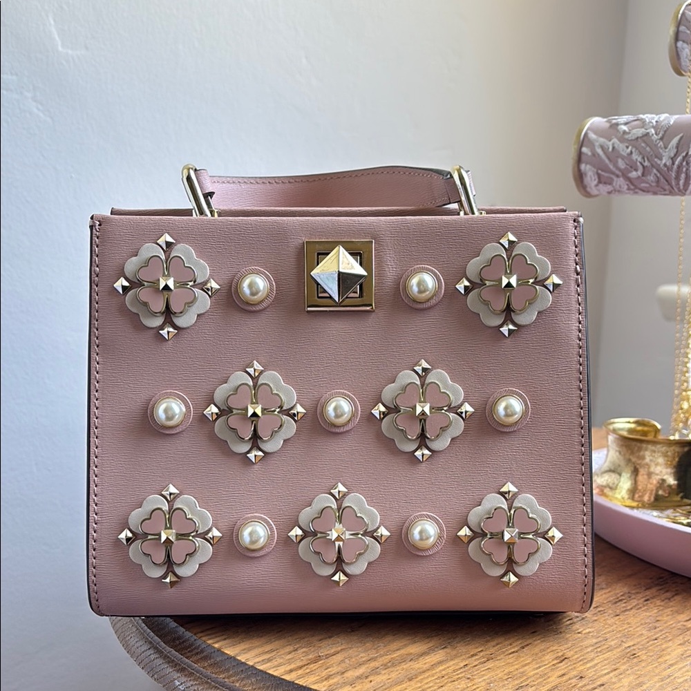 ♠️ Kate Spade New York Pink Pearl Spade Handbag